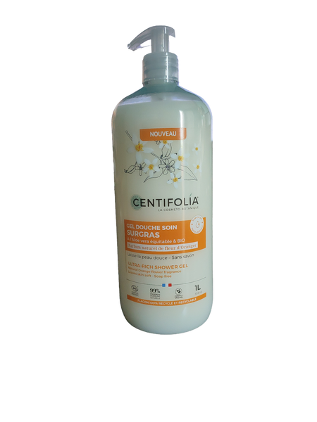 Gel douche soin surgras aloé vera et fleur d'oranger Centifolia