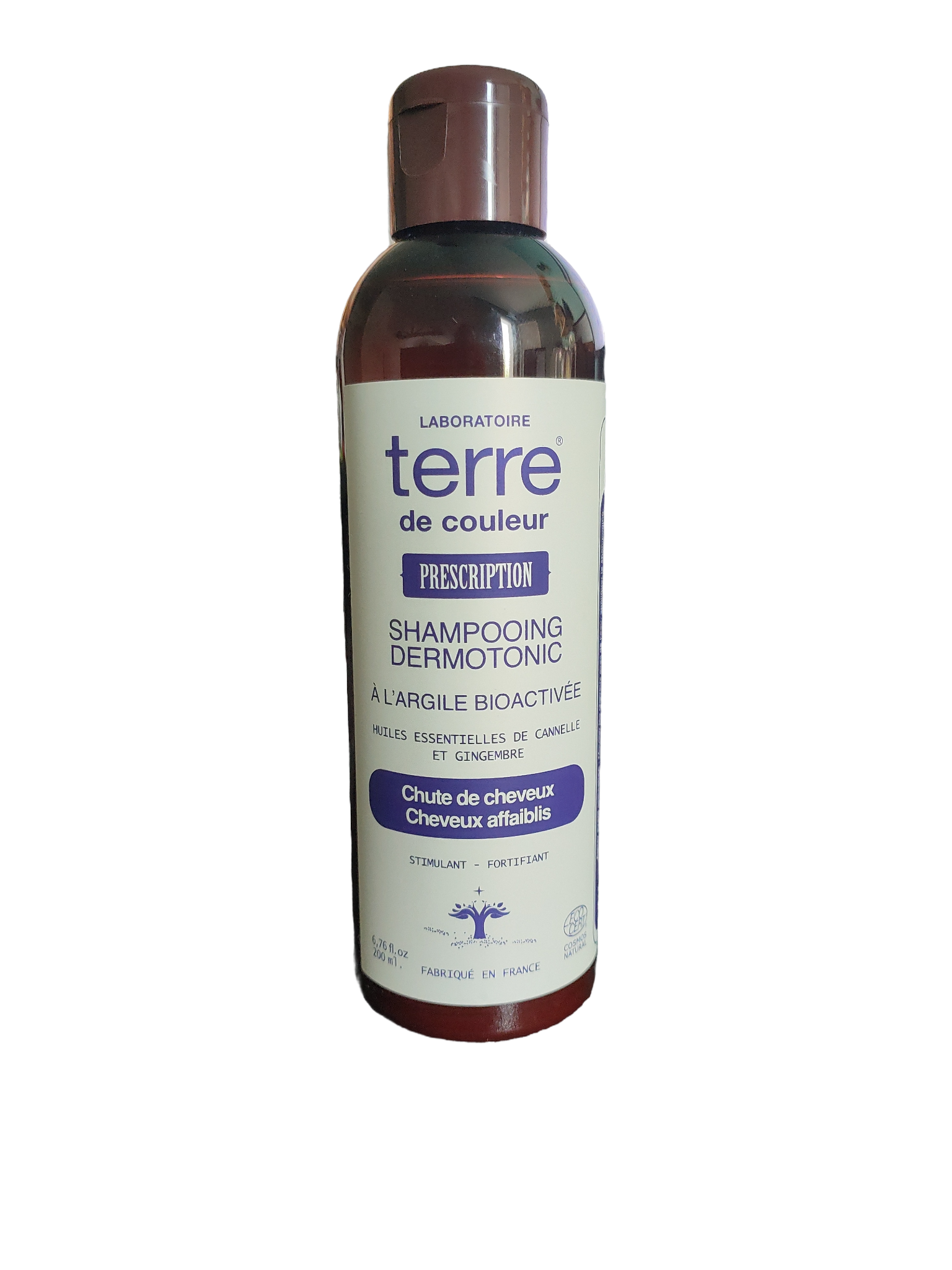 Shampooing Bioconcentré dermotonic chute de cheveux, cheveux affaiblis terre de couleur