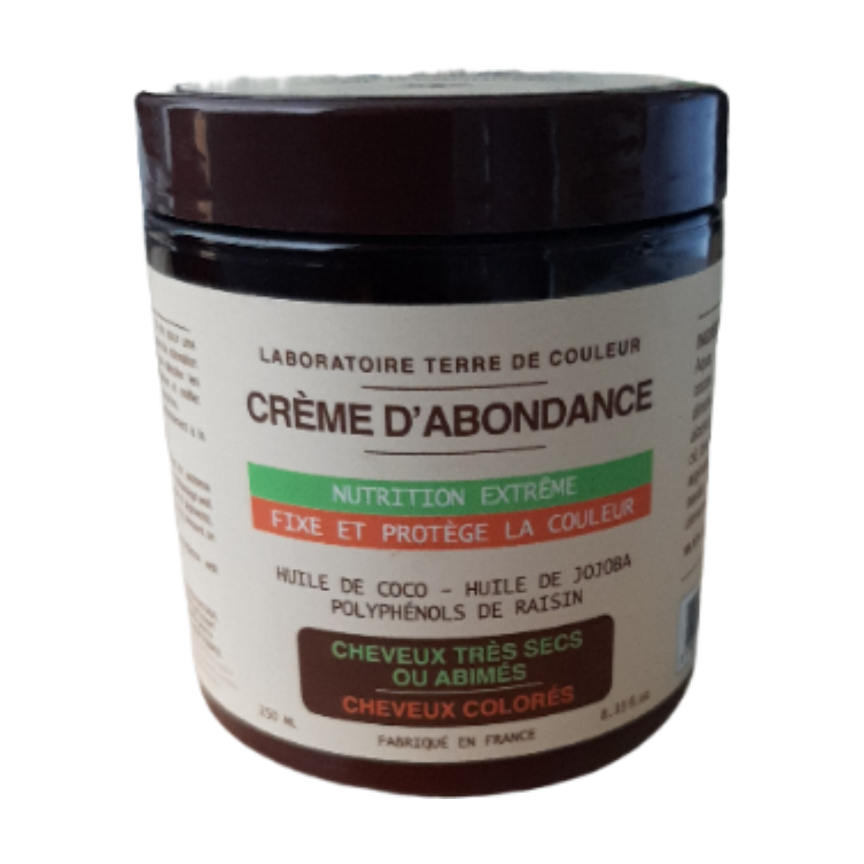 Crème d'abondance Bio cheveux très secs ou abîmés Terre de Couleur