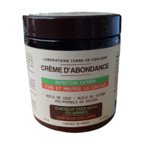 Crème d'abondance Bio cheveux très secs ou abîmés Terre de Couleur