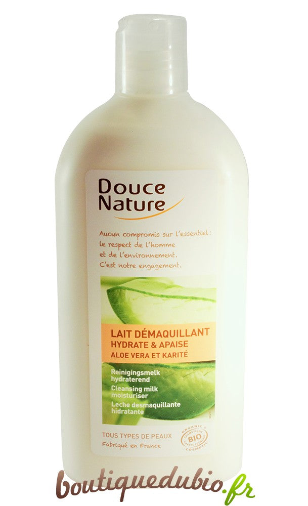 Lait démaquillant Hydrate et Apaise Aloé Vera et Karité