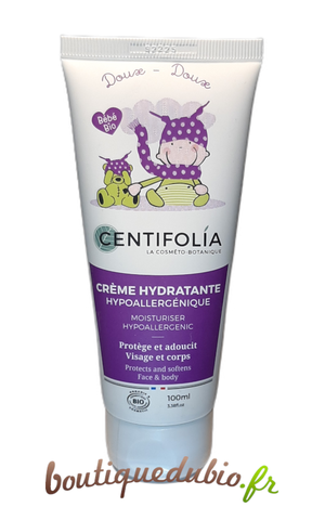 Crème hydratante hypoallergénique bébé Centifolia