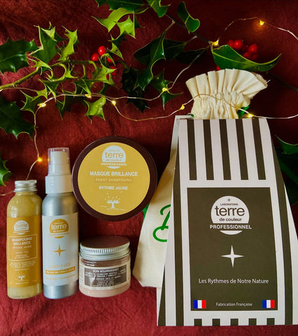 Coffret rythme jaune Brillance Cheveu fin- Fortifiant et Volumateur
